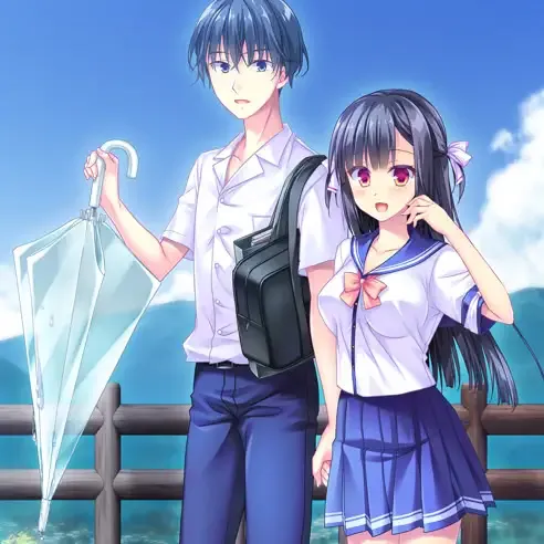 天空的蓝与白/如梭夏日